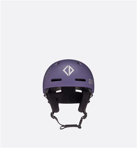 DIOR AND POC Ski Helmet Purple with Signatures